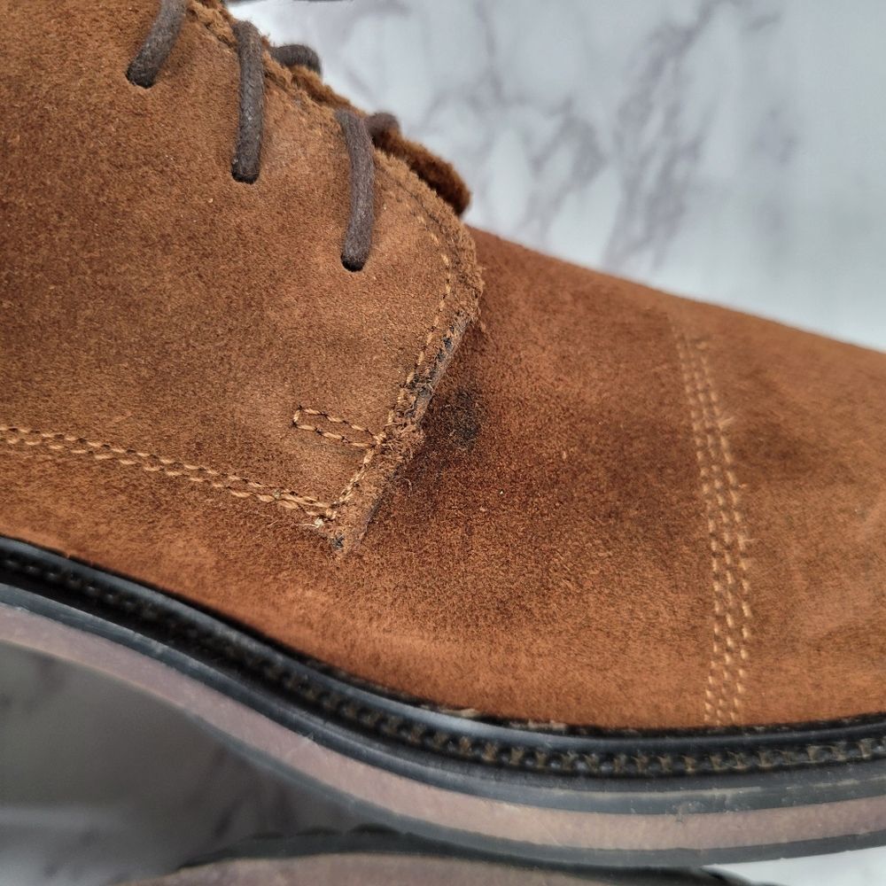 Nettleton X Esprit Vintage Brown Suede Lace Up Oxford Derby US Size 12 Euro 46 - Picture 6 of 14